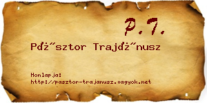 Pásztor Trajánusz névjegykártya